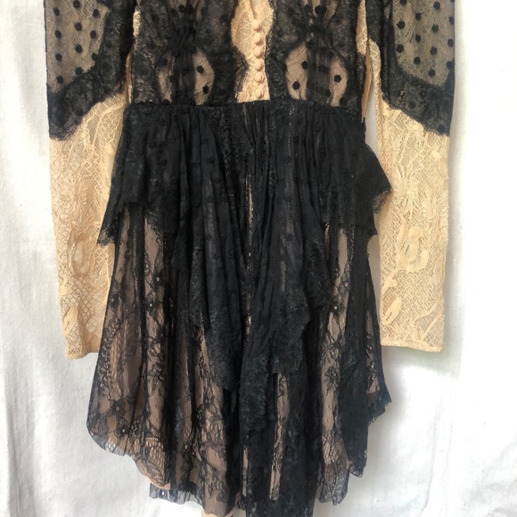 NWOT Free People Special Edition Mixed Lace Dress - Picture 5 of 7